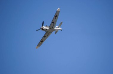 II. Dünya Savaşı 'ndan kalma bir Luftwaffe Messerschmitt BF-109 savaş uçağı.