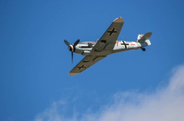 II. Dünya Savaşı 'ndan kalma bir Luftwaffe Messerschmitt BF-109 savaş uçağı.
