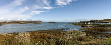 Overlooking Loch Earthna from Arinagour on the Isle of Coll, Argyll and Bute, Scotland