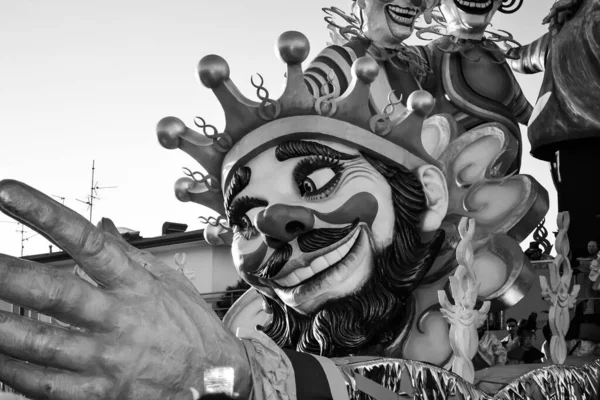 Carnevale Viareggio Famosissima Sfilata Dei Carri Allegorici Che Tiene Ogni — Foto Stock