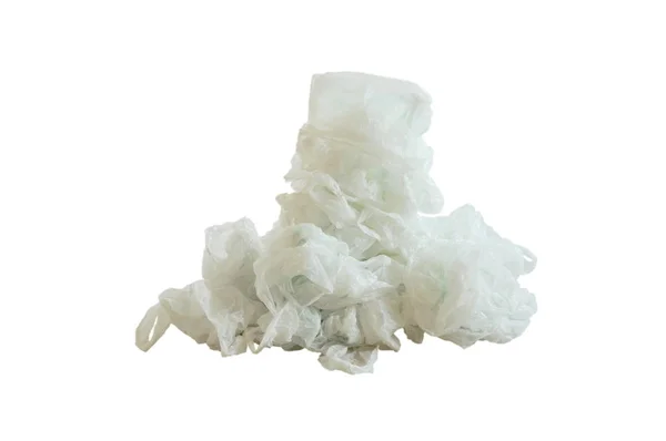 Упаковка Белого Пластикового Пакета Белом Фоне — стоковое фото