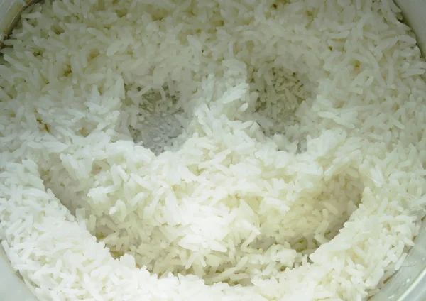 Arroz Con Cara Sonriente Olla Eléctrica — Foto de Stock