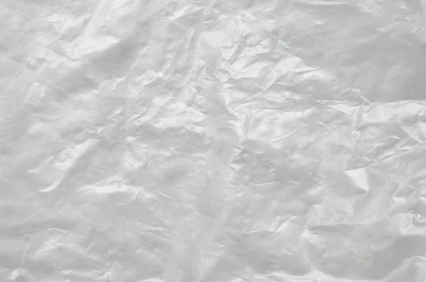 Bílý plastový sáček textury a pozadí — Stock fotografie