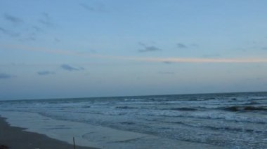 soldan sağa'nde günbatımı manzara plaj deniz ve su sörf kaydırma