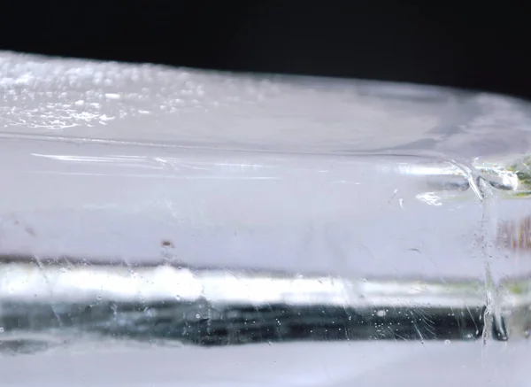 Primer plano de fondo de ladrillo de hielo y textura — Foto de Stock