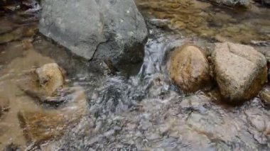 su nehir geçişi taşı çalıştırmak ve forset içinde taş