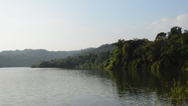 Landskap Berg Wang Bon Reservoar Thailand — Stockvideo