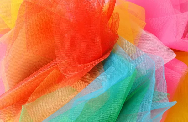 Fundo Nylon Tecido Colorido Textura — Fotografia de Stock
