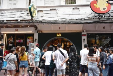   Tayland Yaowarat Chinatown Ba Hao Tian Mi eski tatlı puding ve kahve dükkanı