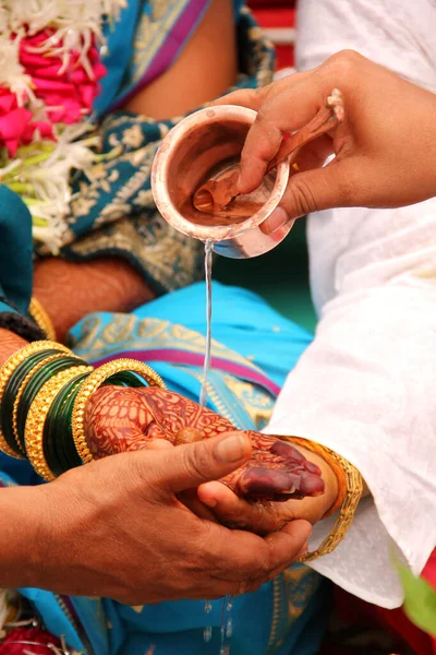 Традиція Одруження Індуїстській Релігії — стокове фото