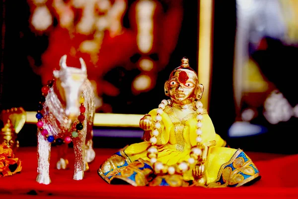Senhor Krishna Deus Religião Hindu — Fotografia de Stock