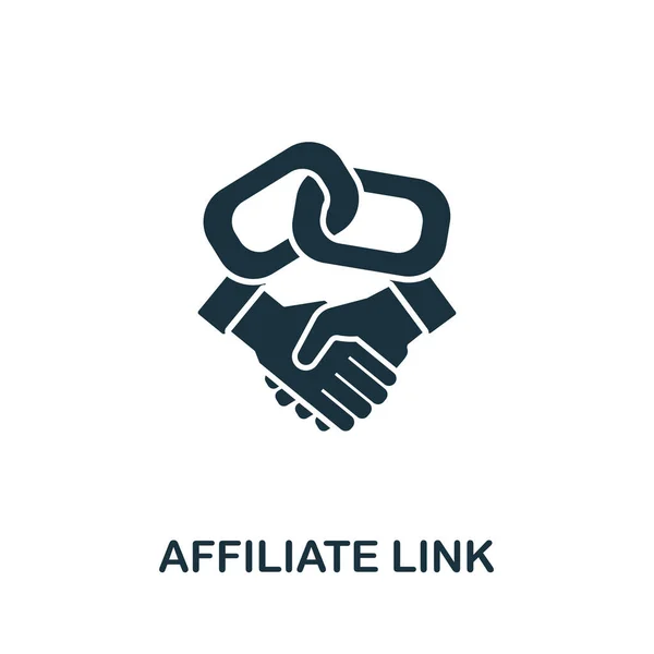Affiliate Link Icon Affiliate Marketing Collection Simple Line Affiliate Link — Stock Vector