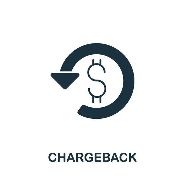 Εικονίδιο Chargeback Από Συλλογή Μάρκετινγκ Θυγατρικών Απλή Γραμμή Εικονίδιο Chargeback — Διανυσματικό Αρχείο