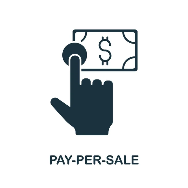Pay Sale Icon Affiliate Marketing Collection Simple Line Pay Sale — Stock Vector