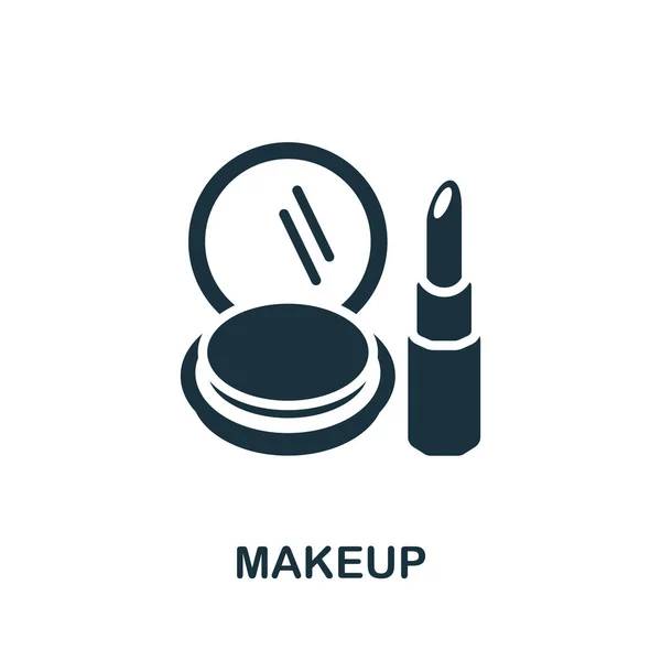 Icône Maquillage Illustration Simple Collection Salon Beauté Icône Maquillage Monochrome — Image vectorielle