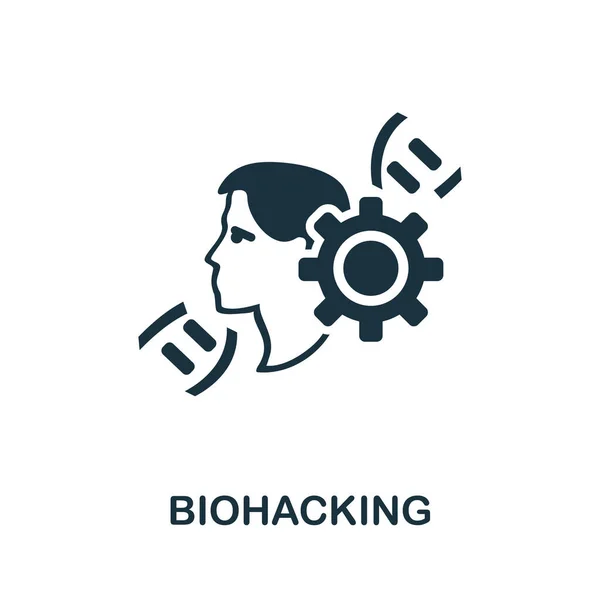 Ícone Biohacking Símbolo Biohacking Elemento Linha Simples Para Modelos Web —  Vetores de Stock