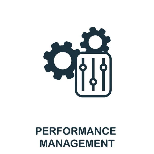 Icona Performance Management Semplice Illustrazione Dalla Collezione Gestione Aziendale Icona — Vettoriale Stock
