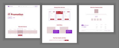 Ana Web sayfası tasarlamak vektör. Web sitesi iş kavramı. Açılış şablonu. Çalışma ekibi. Şifreleme çiftlik. Uygulama gazete. Bulut oda. İllüstrasyon