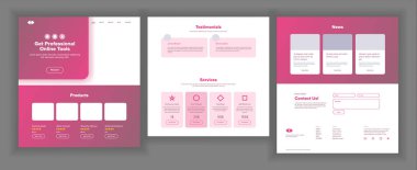 Web sitesi şablonu vektör. Sayfa iş projesi. Açılış Web sayfası. Çevrimiçi teknik destek. Tasarım evrim sistemi. Duyarlı boş. Finans Servisi. İllüstrasyon