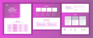 Ana Web sayfası tasarlamak vektör. Web sitesi ticari grafik. Açılış şablonu. Gelecekteki enerji projesi. Deneyimini artırmak. Kredi müşteri. Giriş ekibi. İllüstrasyon