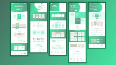 Web sitesi sayfayı vektör. İş Web sitesi. Web sayfası. Tasarım Site düzeni şablonu iniş. Ürün referans. Şirket kavramı. Yaratıcılık hedefi. İllüstrasyon