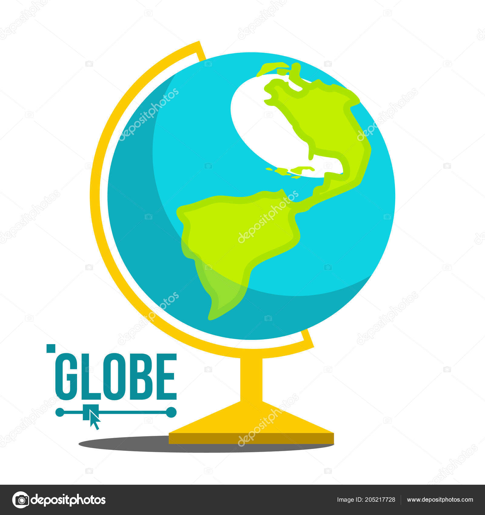 Escuela mundo icono Vector. Signo de esfera de tierra de ...