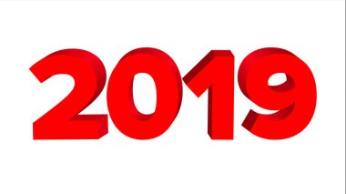 2019 işareti vektör. Numaraları 2019. Afiş. Yeni yıl arka plan illüstrasyon