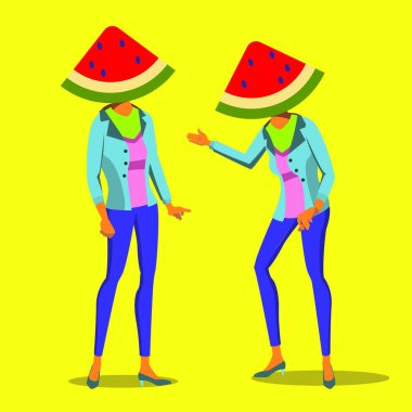 En az Sürrealizm vektör. Yaratıcı kişi. Gerçeküstü insanlar. Sanat kolaj. Psychedelic arka plan. Şık fantezi. Trendy Yaz renkleri. Düz minimalizm illüstrasyon