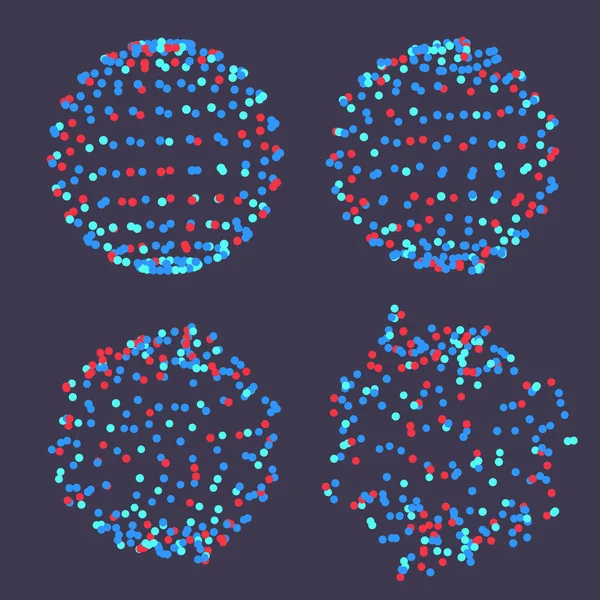 Molekularstrukturvektor. Atom abstraktes Objekt. geometrische Formgestaltung. Molekülraster. Illustration — Stockvektor