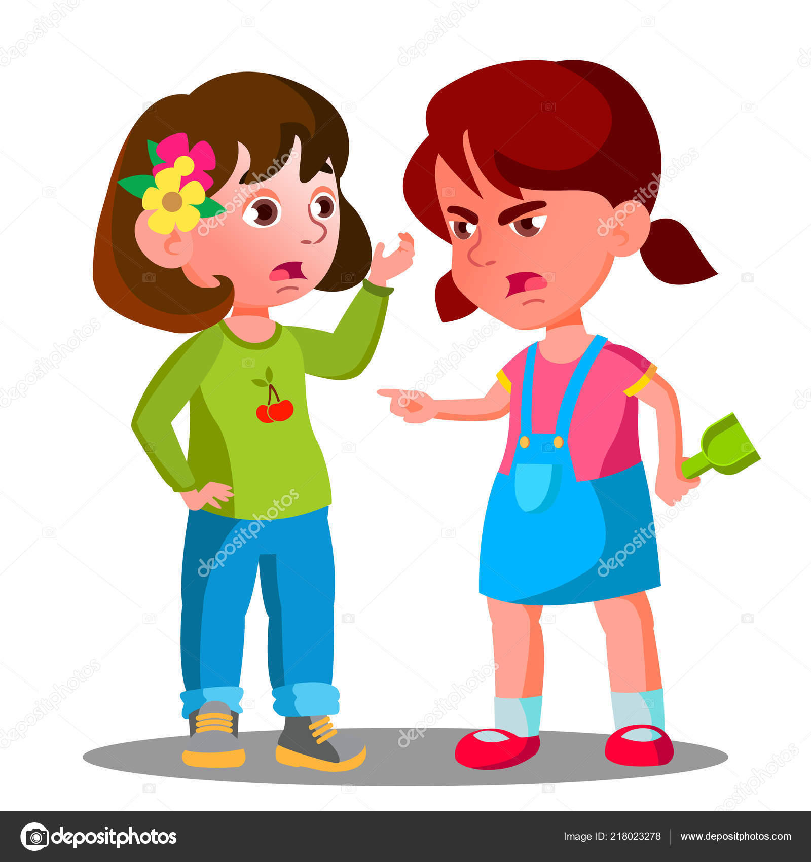 Conflict Between Kids, Girls Children Are Fighting Vector. Isolated Illustration Stock Vector Image by ©pikepicture #218023278 Conflict Between Kids, Girls Children Are Fighting Vector. Isolated Illustration Stock Vector Image by ©pikepicture #218023278