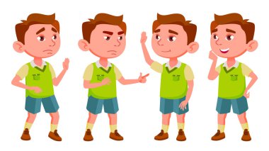 Çocuk Anaokulu çocuk Set vektör teşkil etmektedir. İskambil oynuyor. Dostluk. Web, Poster, kitapçık tasarımı için. İllüstrasyon izole karikatür