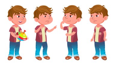 Çocuk Anaokulu çocuk Set vektör teşkil etmektedir. Çocukluk. Arkadaş. Kartpostal, kapak, afiş tasarımı için. İllüstrasyon izole karikatür