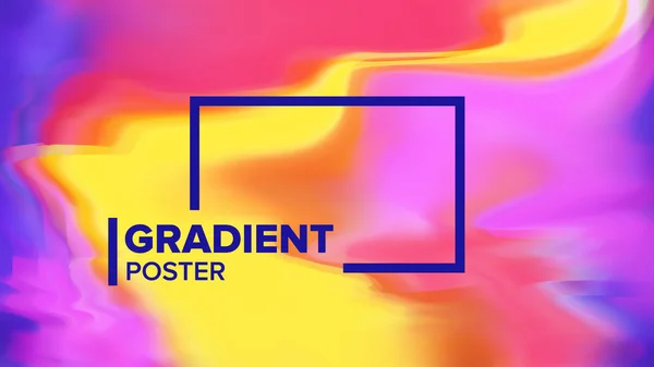 Gradient flytande bakgrund vektor. Moderna Sreen. Trendiga plakat. Kemiska Hologram. Liquid Design Illustration — Stock vektor