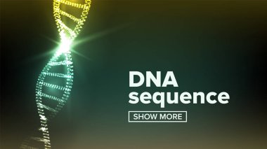 DNA yapısı vektör. Bilim arka plan. Biyoteknoloji kavramı. İnsan genom. İllüstrasyon