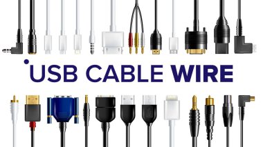 USB kablosu tel vektör ayarlayın. Mobil cep telefonu tak, şarj aksesuarları, mikrop Usb, C, B, bağlayıcı yazın. Yıldırım elektrik aygıtı bağlantı noktası simgesini bağlayın. İletişim bilgileri. 3D gerçekçi illüstrasyon