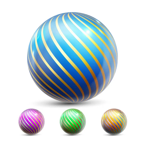 Sphere Ball vektor. Csillogó gömb. Mágikus világ. Folyadék elemet. Ékszerész Perl. 3D reális illusztráció — Stock Vector