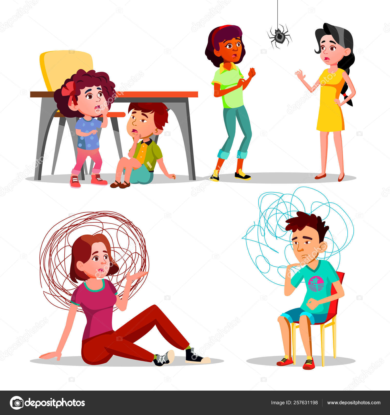 Anxiety Children Cartoon anxiety-children-cartoon