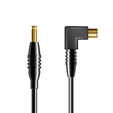 Şarj Adaptörü Vektör gerçekçi Tel Fiş