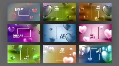 Uluslararası Lovely Sevgililer Günü Banner Vektör