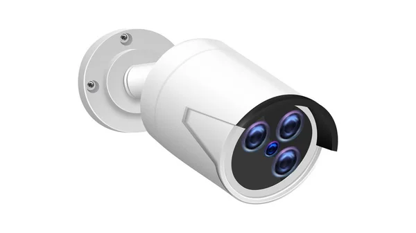 Nappali és éjszakai vezeték nélküli felügyeleti kamera Vector — Stock Vector