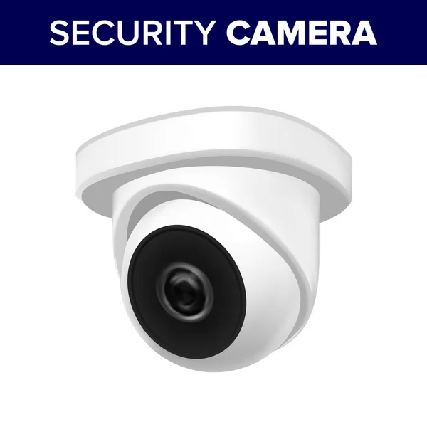 Vector de cámara de vídeo de seguridad de supervisión de techo — Vector de stock