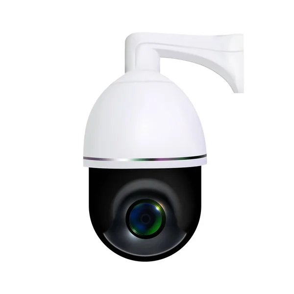 Video online övervakning säkerhet kamera vektor — Stock vektor