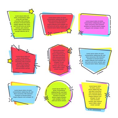 Çerçeve TırnakVektör'de Söz Alıntı Şablonu