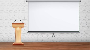 Tasarım Sunum veya Konferans Odası Vektörü