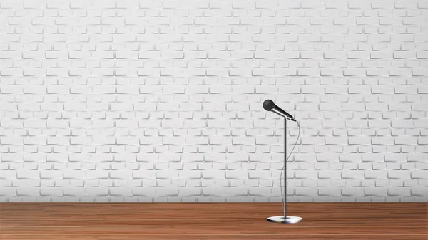 Plataforma para Stand Up Comedy Show Template Vector —  Vetores de Stock