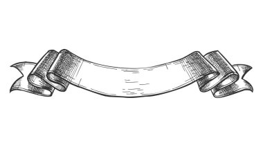 Vintage Kurdele Afiş Dekorasyon Eleman Vektör