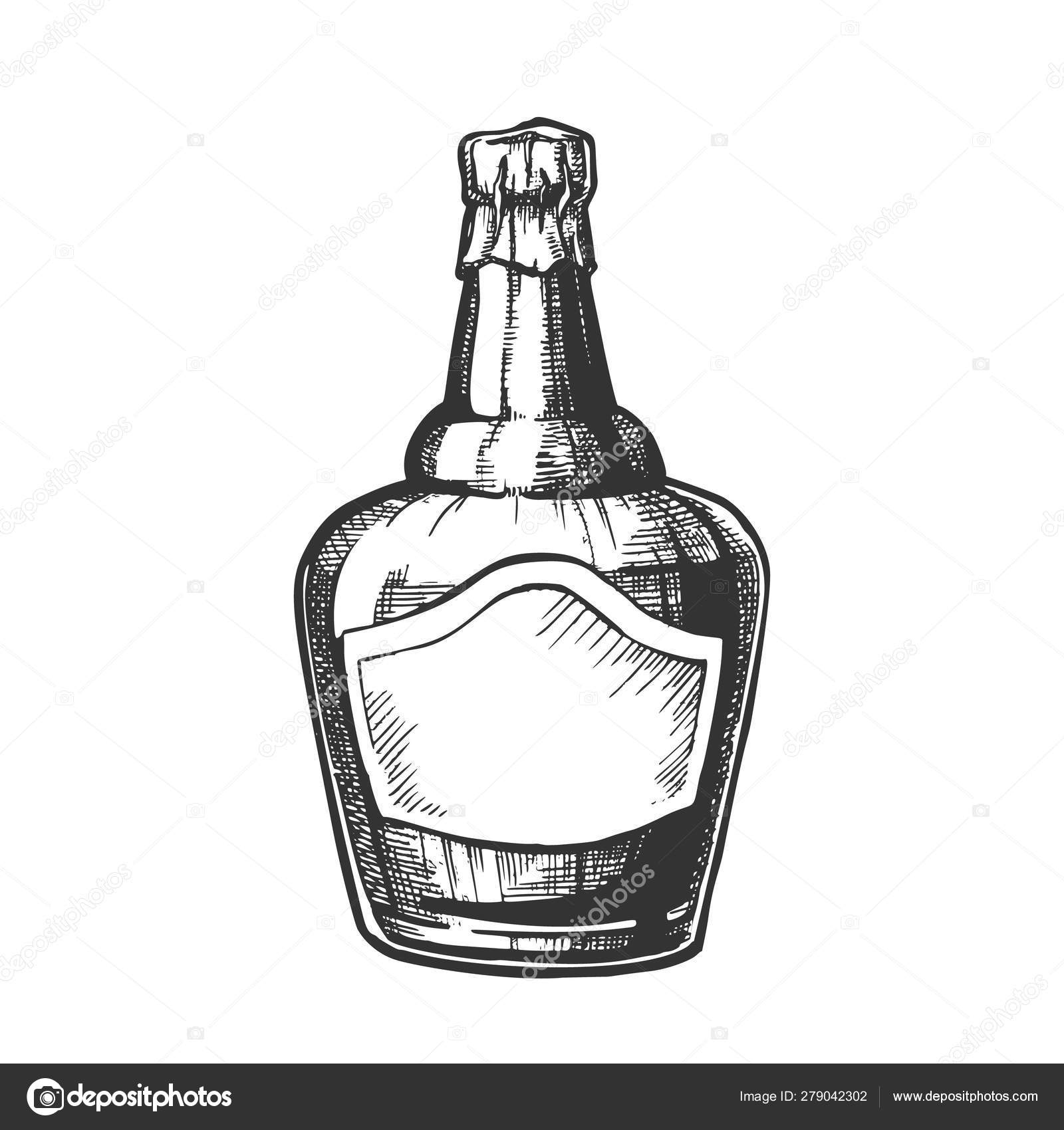 Download Blown Scotch Whisky Bottle With Foil Cap Vector Vector Image By C Pikepicture Vector Stock 279042302