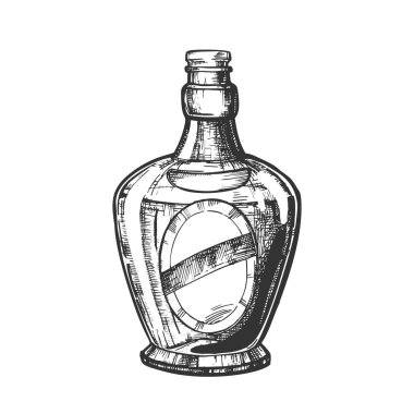 Stil Cork Cap Vektör ile Blown Scotch Şişe