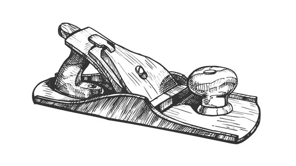 Jack-plane Hand Industry Instrument Closeup Vector — Image vectorielle