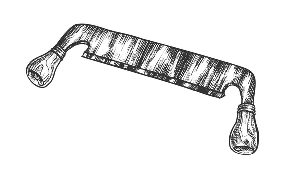 Herramienta de corte de cuchillo de afeitar para vectores de tablero de madera — Vector de stock